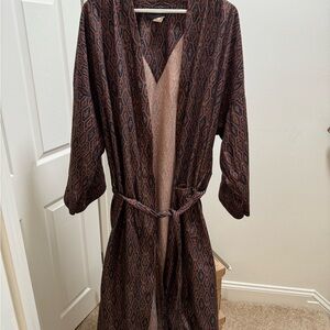 Oscar de la Renta Patterned Robe